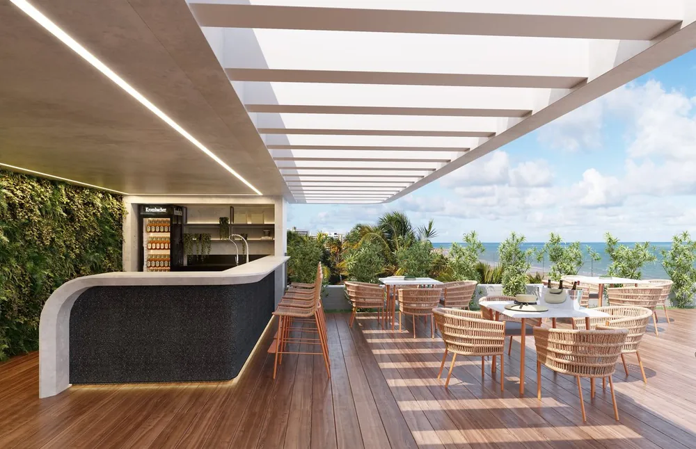Azimut: Rooftop with bar and gourmet area