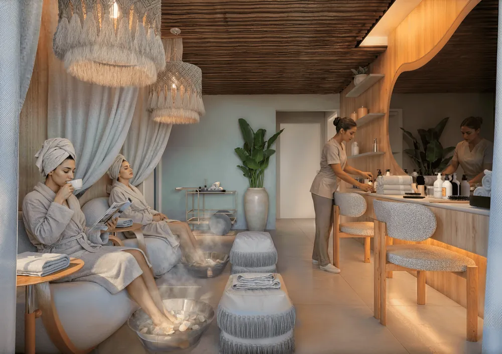 Emaar: Spa with massage room and sauna