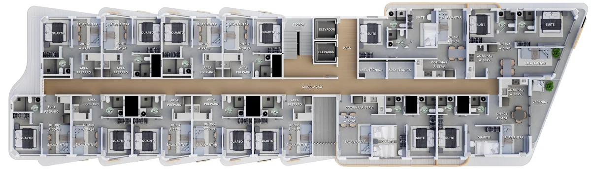 Typical floor (1st and 3rd), Emaar