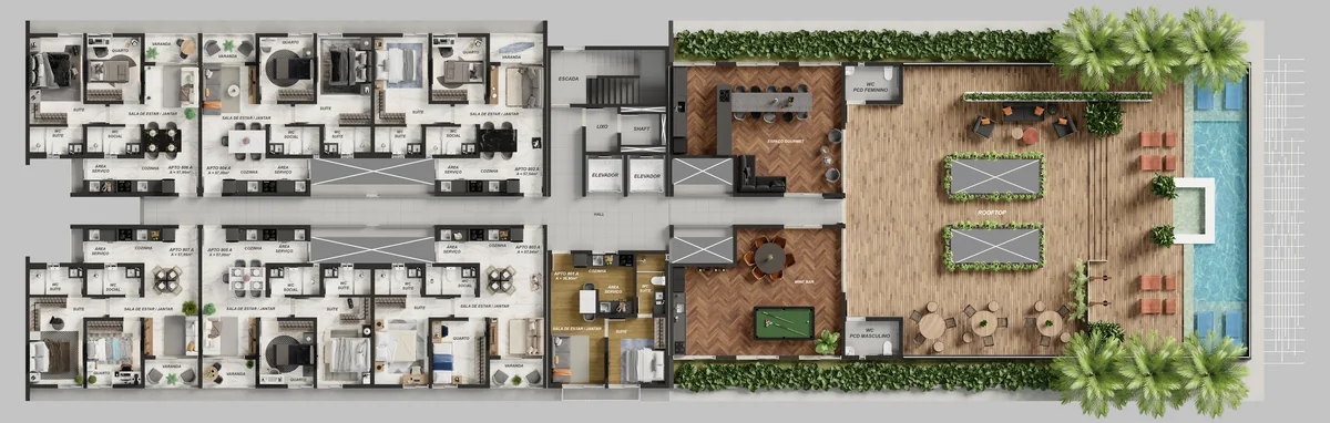Rooftop, Noa Residence Club