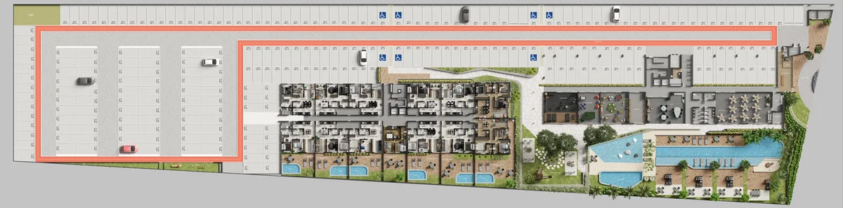 Ground floor and amenities, Noa Residence Club